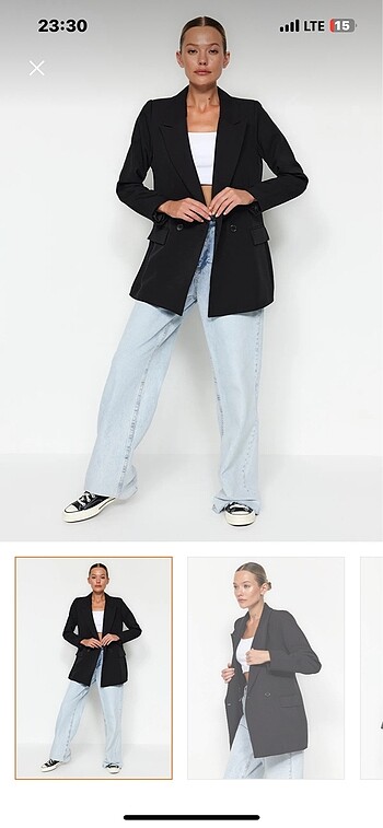 Trendyol & Milla Siyah Blazer Ceket Milla