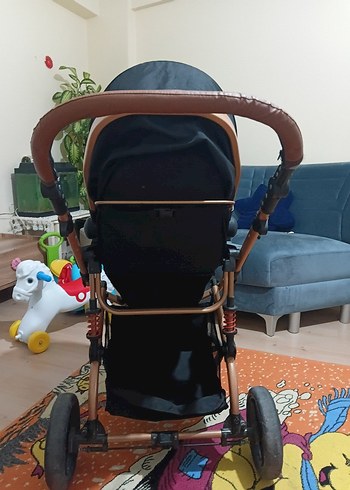 Travel sistem bebek arabası Siyah Gold renkli - Görsel 6