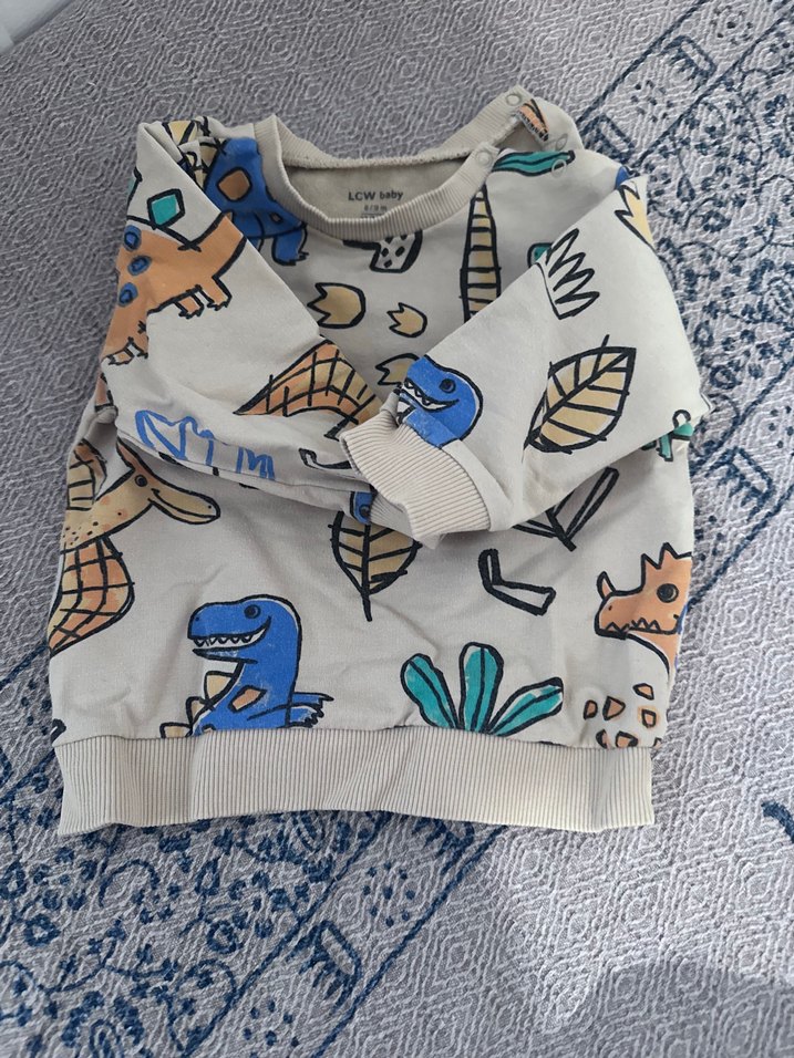 LCW Bebek Erkek Baskılı Uzun Kollu Pamuklu Body - Görsel 3