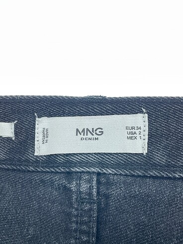 34 Beden gri Renk Mango Jean / Kot %70 İndirimli.