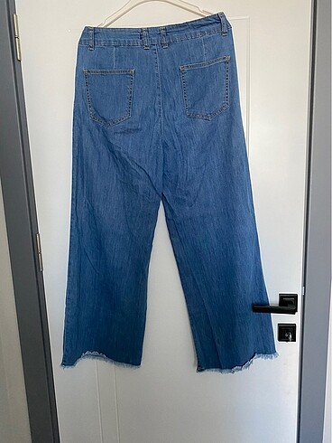 Diğer Geniş paça kot pantolon