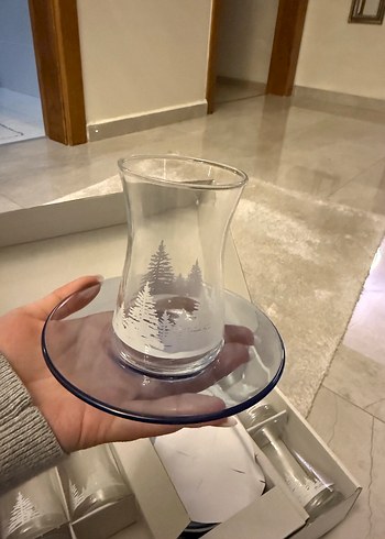 Pasabahce Kış Temalı 6 Parça Çay Seti - Görsel 3