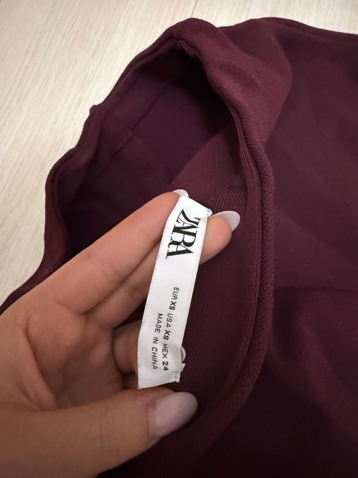 Kadın Siyah Uzun Kollu Drapeli Bluz - Görsel 4