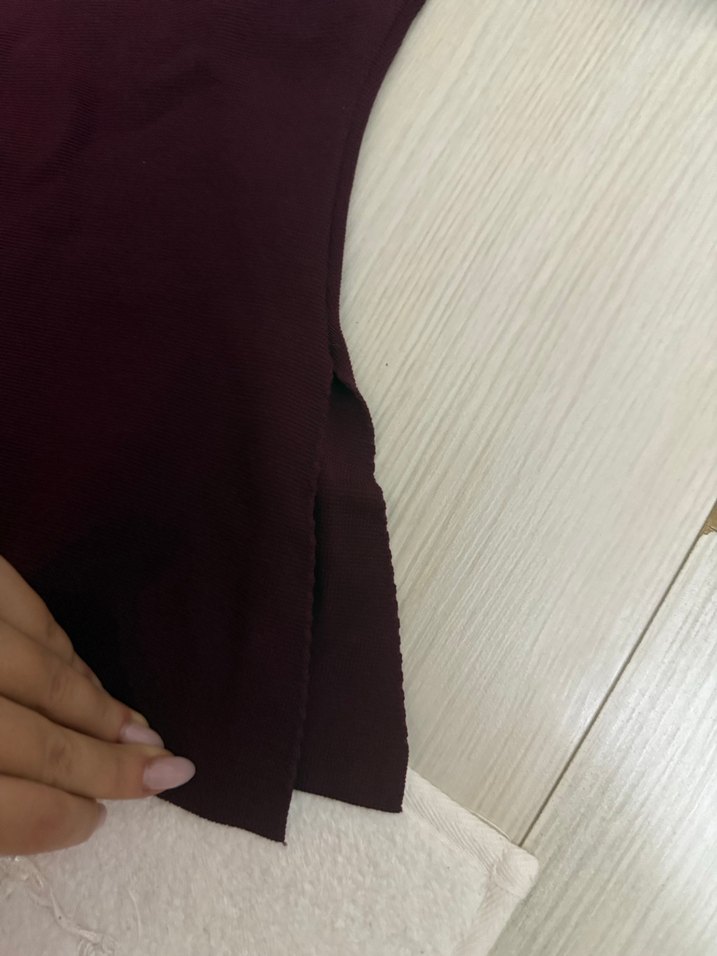 Kadın Siyah Uzun Kollu Drapeli Bluz - Görsel 3