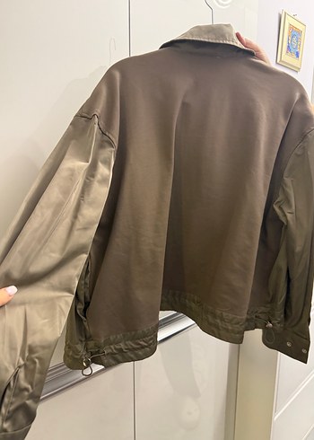 Kadın Kahverengi Gevşek Kesim Ceket - Görsel 4