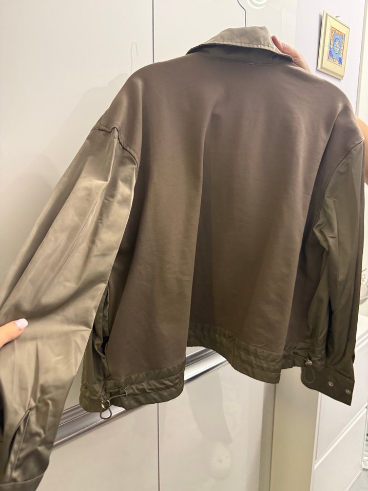 Kadın Kahverengi Gevşek Kesim Ceket - Görsel 4