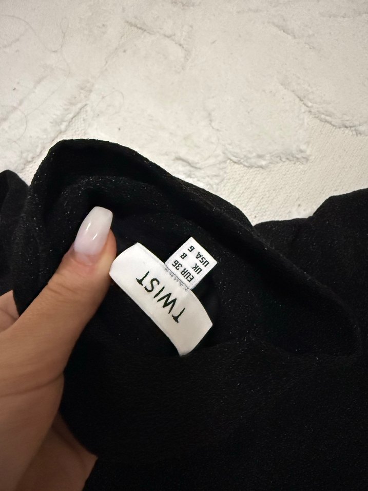 Siyah Örgü Kadın Balıkçı Yaka Kazak - Görsel 2