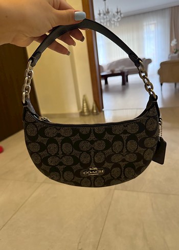 Coach Coach Siyah Baskılı Deri Kadın Çanta