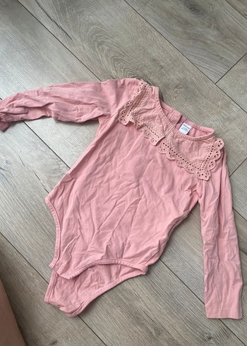 LCW Baby Kız Bodysuit Uzun Kollu Dantel Yakalı - Görsel 2