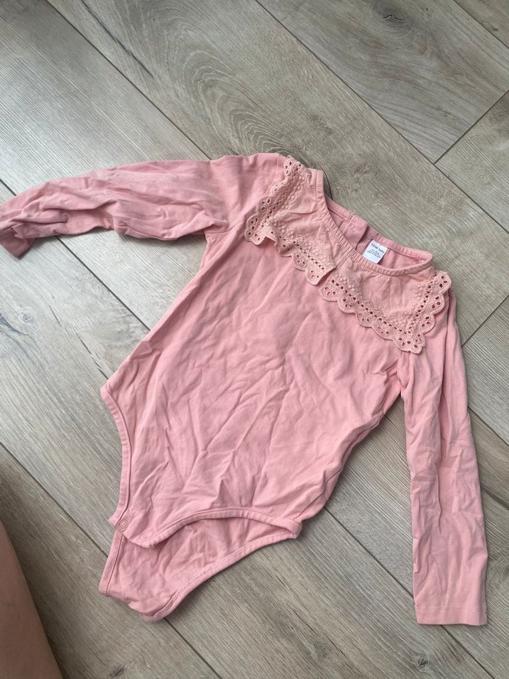 LCW Baby Kız Bodysuit Uzun Kollu Dantel Yakalı - Görsel 2