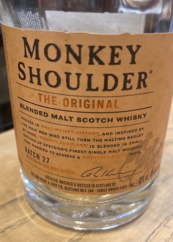 Monkey shoulder boş dekoratif şişe - Görsel 5