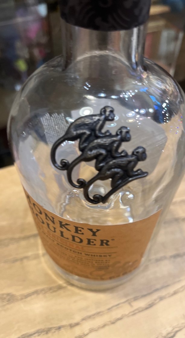 Monkey shoulder boş dekoratif şişe - Görsel 4