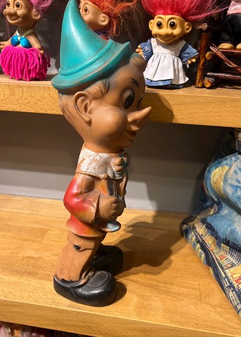Renkli Vintage Pinokyo Figürü - Görsel 4