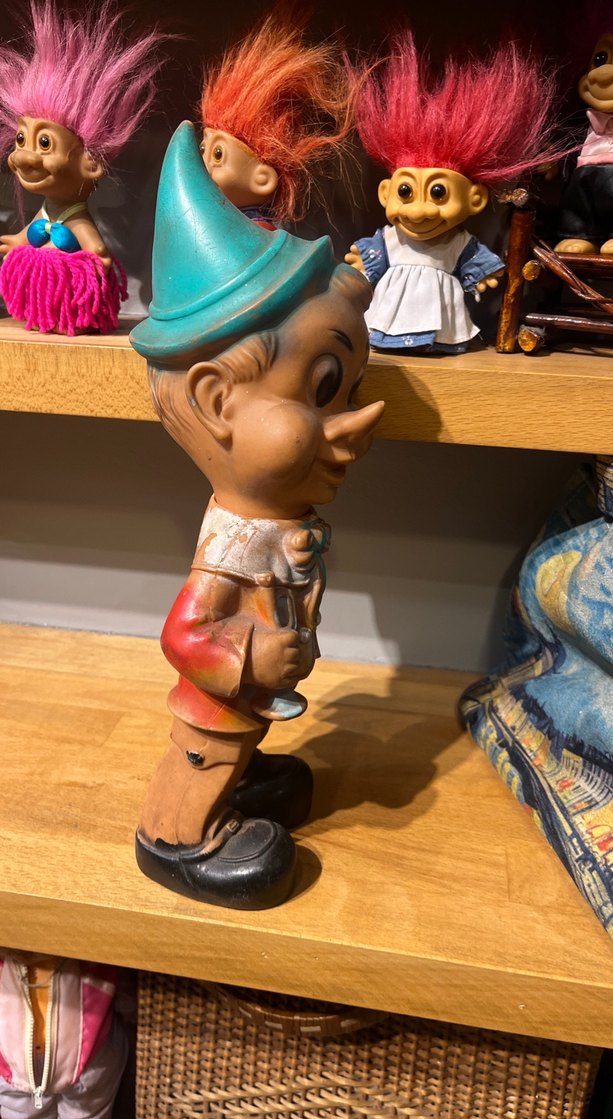 Renkli Vintage Pinokyo Figürü - Görsel 4