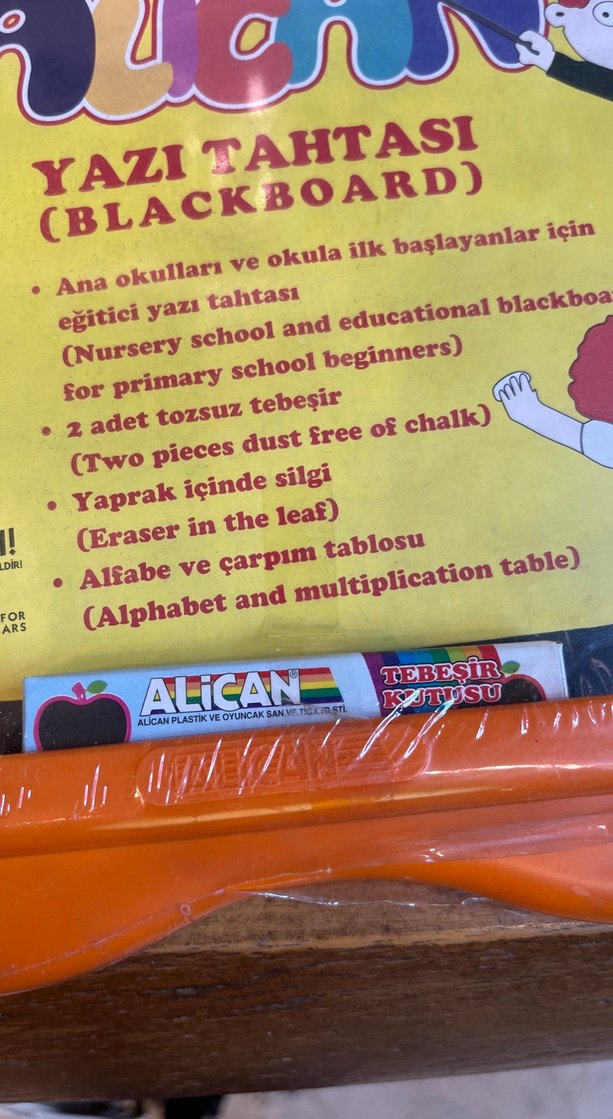Alican El Yazısı Tahtası Turuncu - Görsel 2