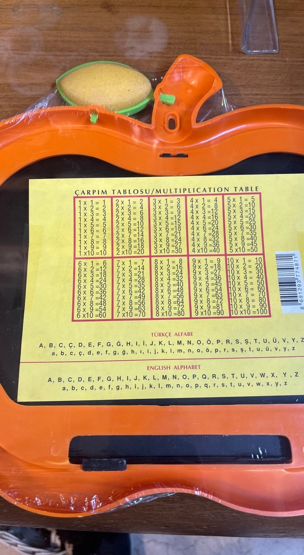 Alican El Yazısı Tahtası Turuncu - Görsel 5