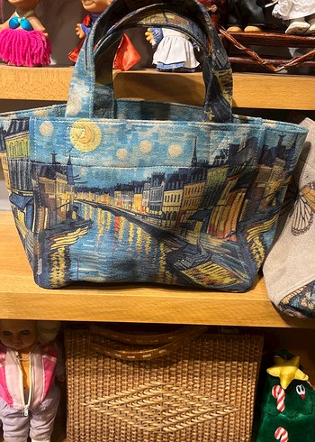 Mavi Baskılı Denim Kadın Çanta - Görsel 2