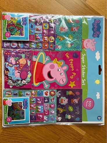 Peppa 500 lü sticer