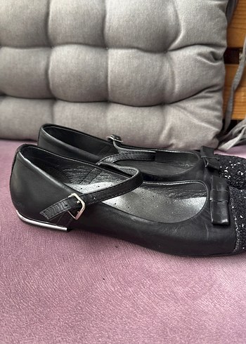 Kız Çocuk Siyah Parlak Tokalı Babet - Görsel 3