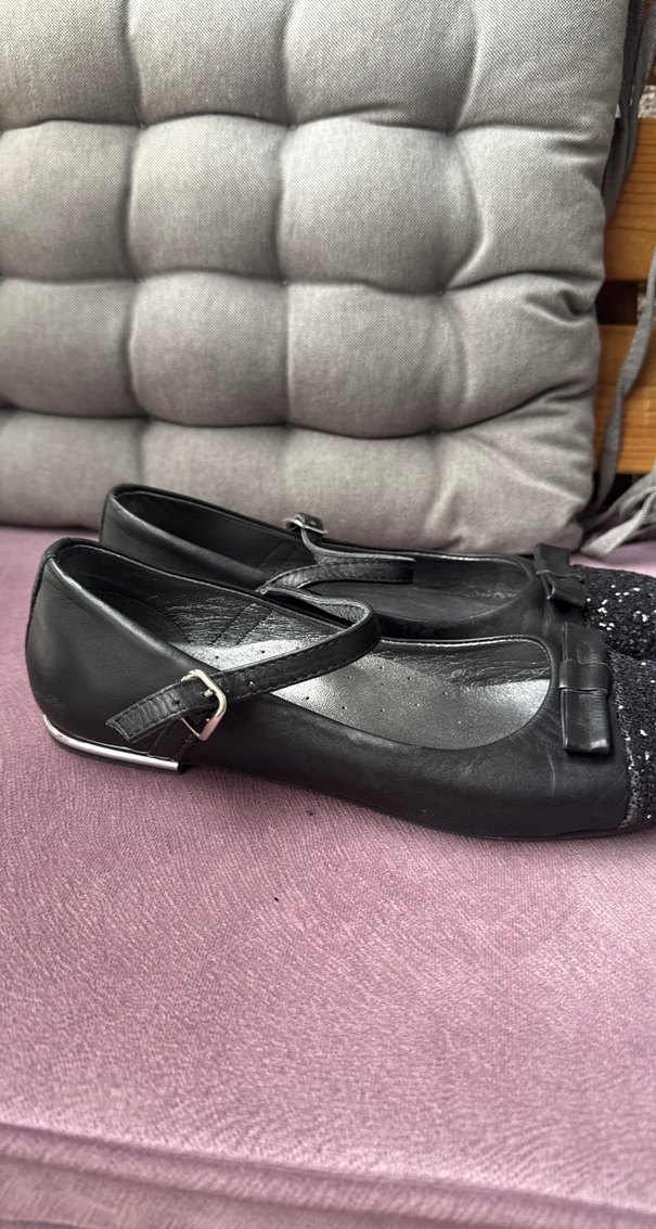 Kız Çocuk Siyah Parlak Tokalı Babet - Görsel 3