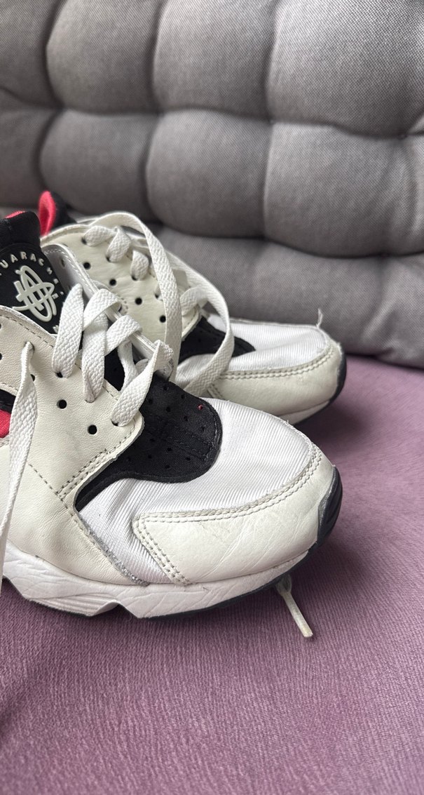 Beyaz Gri Bağcıklı Kadın Spor Ayakkabı - Görsel 4