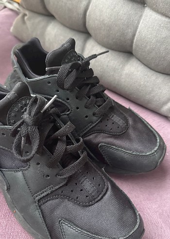 Siyah Bağcıklı Yüksek Topuklu Spor Kadın Spor Ayakkabı - Görsel 4