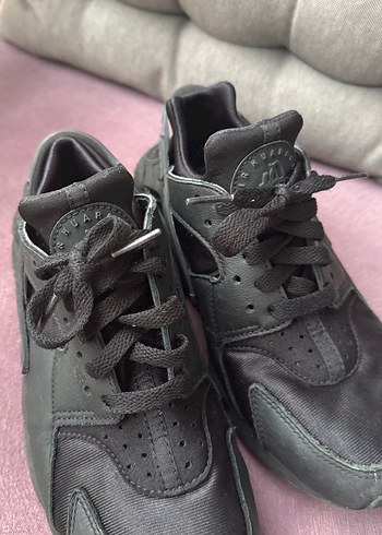 Siyah Bağcıklı Yüksek Topuklu Spor Kadın Spor Ayakkabı - Görsel 2