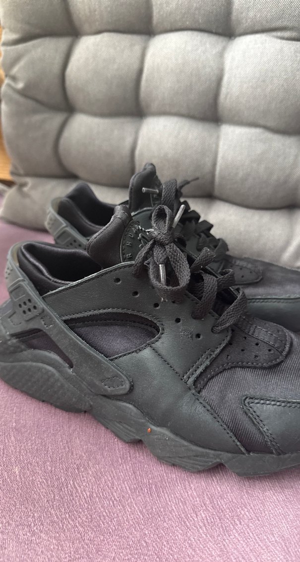 Siyah Bağcıklı Yüksek Topuklu Spor Kadın Spor Ayakkabı - Görsel 3