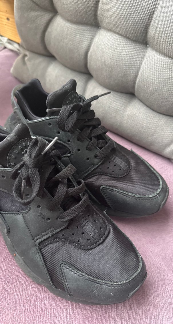 Siyah Bağcıklı Yüksek Topuklu Spor Kadın Spor Ayakkabı - Görsel 4