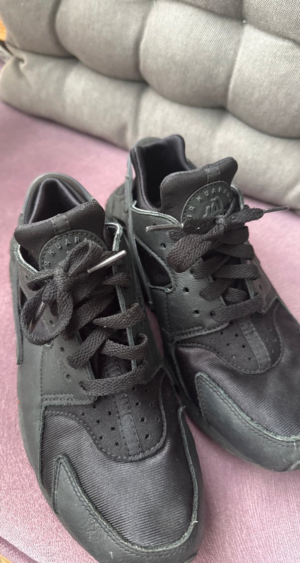 Siyah Bağcıklı Yüksek Topuklu Spor Kadın Spor Ayakkabı - Görsel 2