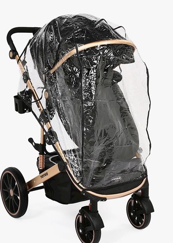 Siyah Çok Fonksiyonlu Bebek Arabası Seti - Görsel 2