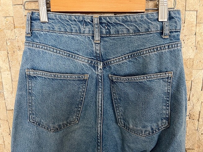 34 Beden Wide Leg Yüksek Bel Geniş Paça jean pantolon