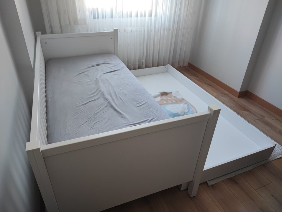 Beyaz Çocuk Montessori yatak - Görsel 3