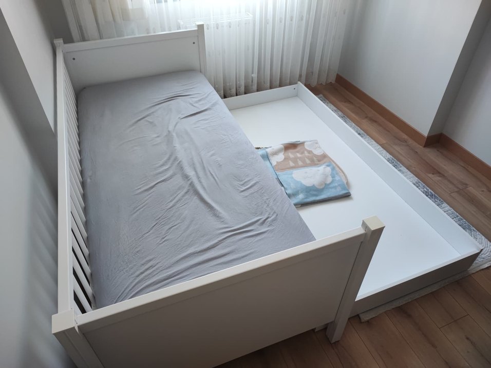 Beyaz Çocuk Montessori yatak - Görsel 5