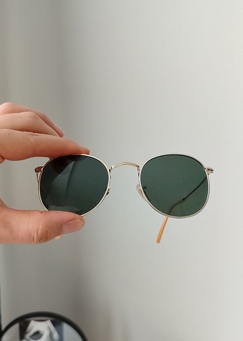 Bej Parlak Retro Kadın Güneş Gözlüğü D-O - Görsel 3