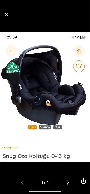 Babyplus oto koltuğu-puset