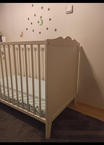  Beden beyaz Renk Ikea Bebek Karyolası ve Yatak