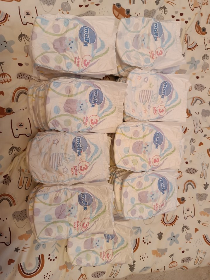 80 adet 3 numara Molfix Bebek Bezi - Görsel 4