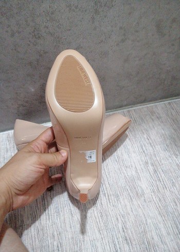 38 Beden Nine West Bej Stiletto Kadın Topuklu Ayakkabı