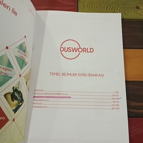 Dusworld temel bilimler soru kitabı