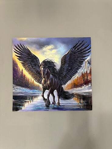 Yağlı boya at tablosu pegasus at tablosu