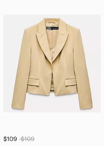Zara Bej Zara Blazer Ceket Ve Pantolon Takim