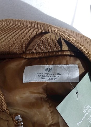 Bej Dolgulu Bomber Ceket - Görsel 2