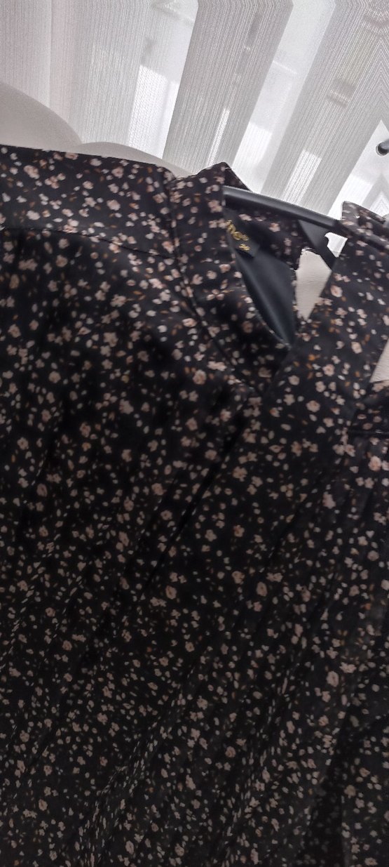 Kahverengi Piliseli  kemerli elbise - Görsel 4