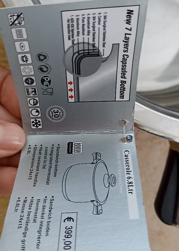 Gri Paslanmaz Çelik Tencere Seti - Görsel 7