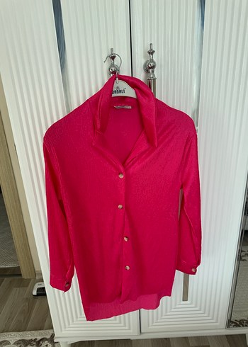 Pembe Gömlek pantolon ikili takım - Görsel 2