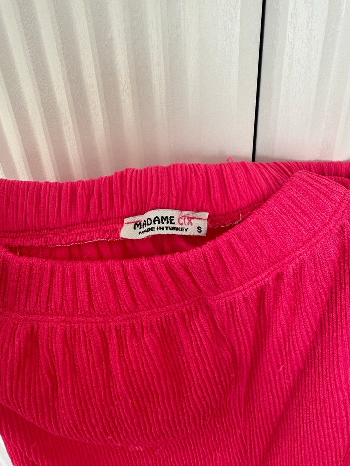 Pembe  Gömlek pantolon ikili takım - Görsel 4