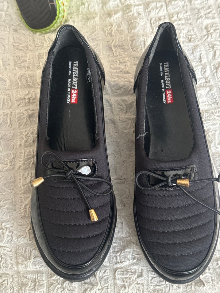 Kadın Siyah Dolgu Topuklu Babet - Görsel 2