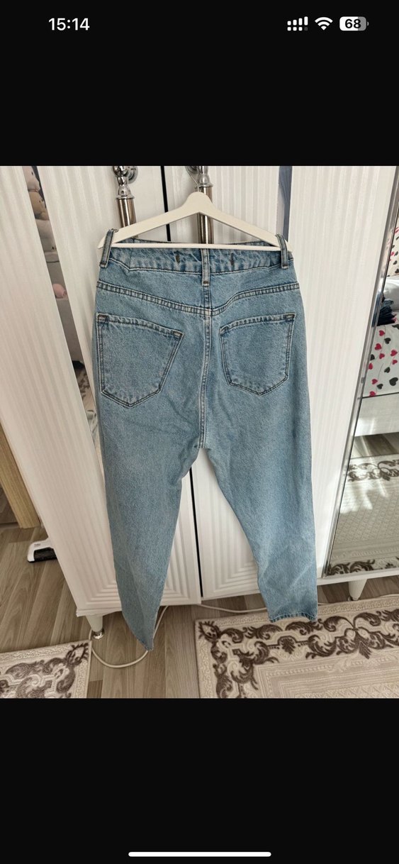 Gevşek Kesim Midi Kot Pantolon - Görsel 2