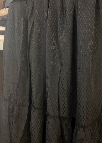 Kadın Siyah Piliseli Uzun Etek - Görsel 3